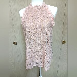 Eesome USA Lace Bouse NWT Medium Pale Blush